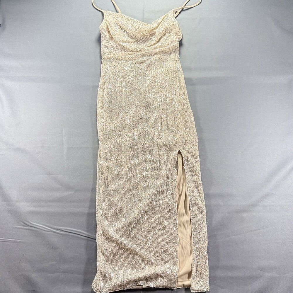Hello Molly Sequin Dress With Slit Size Small (US 4)